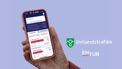 Nå kan du kjøpe alle billetter fra Innlandstrafikk i Entur-appen! Billettsalget i Innlandstrafikk-appen avsluttes 1.april.