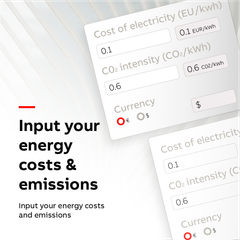 Input your energy cost & emissions