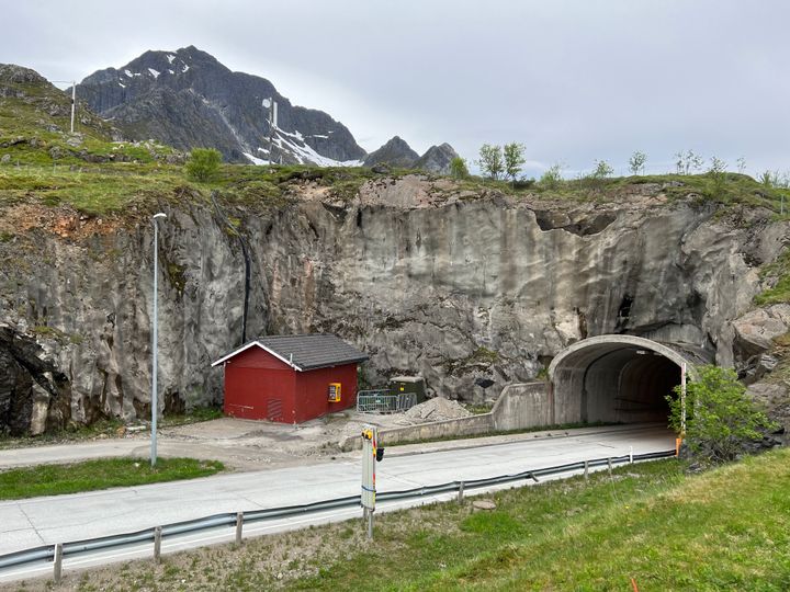 Nappstraumtunnelen på E10 i Lofoten. Foto: Erik Betten/Statens vegvesen