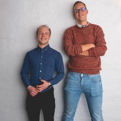 Trafikkingeniørene Daniel Bjerkan og Torbjørn Aasen Stigen.