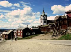 Verdensarven Røros bergstad og Circumferensen. Foto: Arve Kjersheim, Riksantikvaren