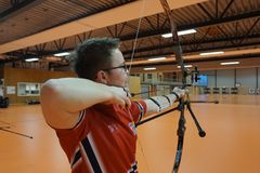 Paul Andre Hagen på landslagssamling i Sandefjord