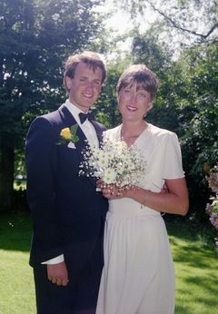 Nygift! Erik og Sofie Hexeberg giftet seg i 1983.