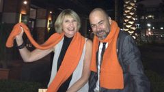 Line Nordby og Sverre Simonsen fra Bring Dialog mottok prisen som sølvvinner av DMAs International Echo Awards i San Diego natt til onsdag 29. oktober.