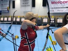 Bilde er tatt under offisiell trening på EM i Samsun 2019