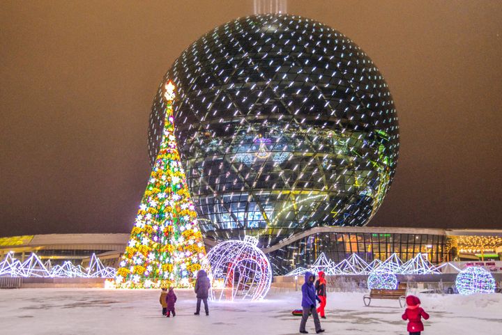 New Year Tree in Nur-Sultan (Astana.gov.kz)