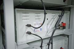 Utsnitt av batterilageret.