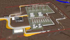 Illustrasjon Vinnelys transformatorstasjon. Illustrasjon: Statnett