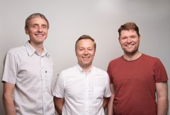 Gründerne Arne Søraas, Espen Riskedal og Karl Trygve Kalleberg har hentet 9 millioner for å utvikle biomarkører for aldersrelaterte sykdommer