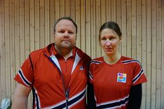 Landslagstrener Morten Bøe og Anette Londal. Bilde Endre Vik Larsen