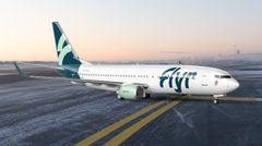 Flyr chose Boeing 737-800. Pictured here with new airline livery.