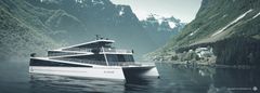 ABB leverer et hybrid kraftsystem som gir turister et utslippsfritt og nærmest lydløst batteridrevet cruise langs Nærøyfjorden, som er på Unescos verdensarvliste (foto: Brødrene Aa).