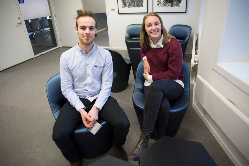 Øyvind Aabye og Andrea Holvik Thorson fra Wiral Cable Cam er blant studentene som nå får millionstøtte for å starte egen bedrift.