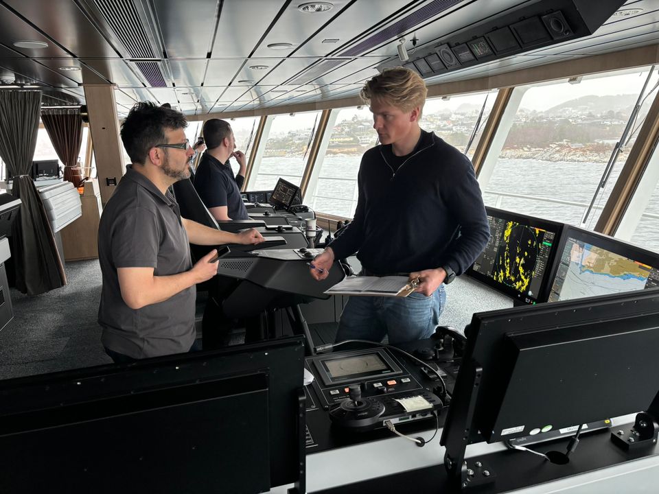 On the bridge of Havila Capella