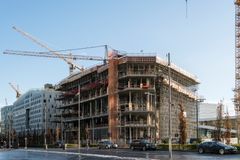 Byggingen av Nye Deichmanske hovedbibliotek er i rute, og byggets foldetak er nå ferdig støpt. Foto: Jiri Havran