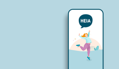 Heia Meg-appen. Illustrasjon: Helsedirektoratet