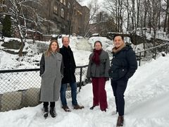 F.v. Henriette Hedløv. Gjermund Lanestedt, Kjersti Nordskog, og Jonas Gürrich. Foto: Frida Klockmann