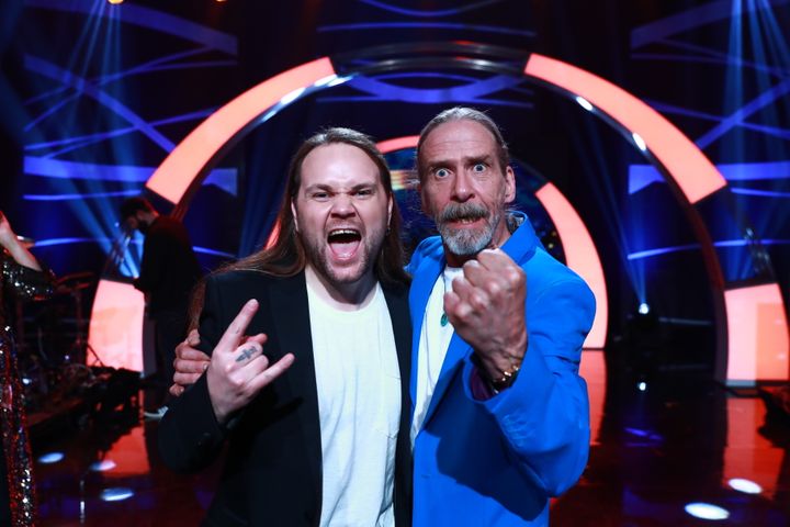 FINALE: Eirik Søfteland (t.v.) og Øivind «Elg» Elgenes møtes i finalen i «Århundrets stemme» lørdag 12. mai. Foto: Thomas Reisæter/TV 2