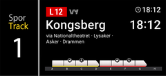 Nå kan du se hvor fullt toget er, allerede på stasjonen.