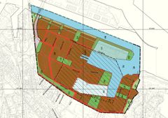 Plankart for Nyhavna i Trondheim. Ill.: Trondheim kommune