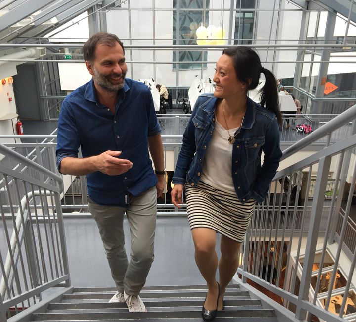 Faglig leder i Sonans utdanning, Michael Brekke og Strategi- og markedsdirektør i Sonans gruppen, Marit Aamold Sundby. Foto: Anne-Christine Nordstrøm