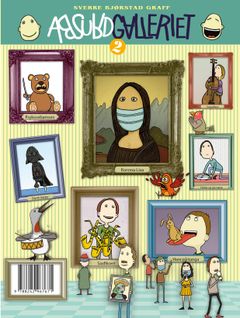 Coveret til Absurdgalleriet 2 har blant annet  et moderne bilde av Mona Lisa.