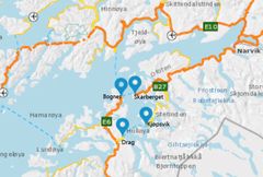 Byggearbeider: Det bygges nå ved alle fire ferjeleier i Tysfjorden. Illustrasjon, Statens vegvesen.