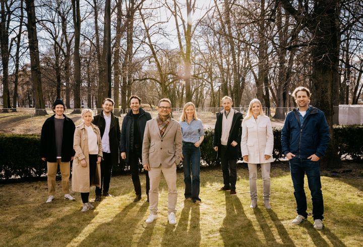 Fra venstre: Andreas Ziener, Marita Viken, Einar Löve, Kai Holmberg – (alle Unfold) Thomas Høgebøl (NoA), Hanne Bismo Mustad (NoA), Hampus Borgos, Jeanett Wilberg Schibbye, Egil Stene-Johansen –(alle Unfold). Foto: Julie Hrncirova