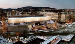 Nytt Nasjonalmuseum i Oslo skal være et forbildeprosjekt på klima og energi, og målet er 50 prosent reduksjon av klimagassutslipp gjennom byggets levetid. Rambøll har vært rådgiver rådgiver innenfor fagene bygg, geoteknikk, elektro, VVS, brann og akustikk. Foto: Rambøll.
