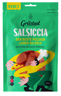 Nykommeren Salsiccia Pizzatopping er et friskt tilskudd til produktspekteret. Foto: Grilstad.