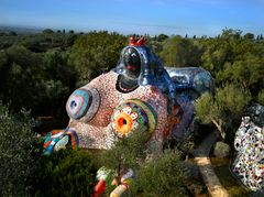 L'impératrice (eller Sphinx) i Tarothagen. © 2022 Fondazione Il Giardino Dei Tarocchi, med enerett. Foto: Katrin Baumann