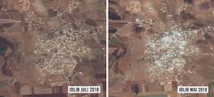 STORE ØDELEGGELSER: Flere områder har blitt utbombet de siste årene som følger av kamphandlinger i Idlib-regionen.