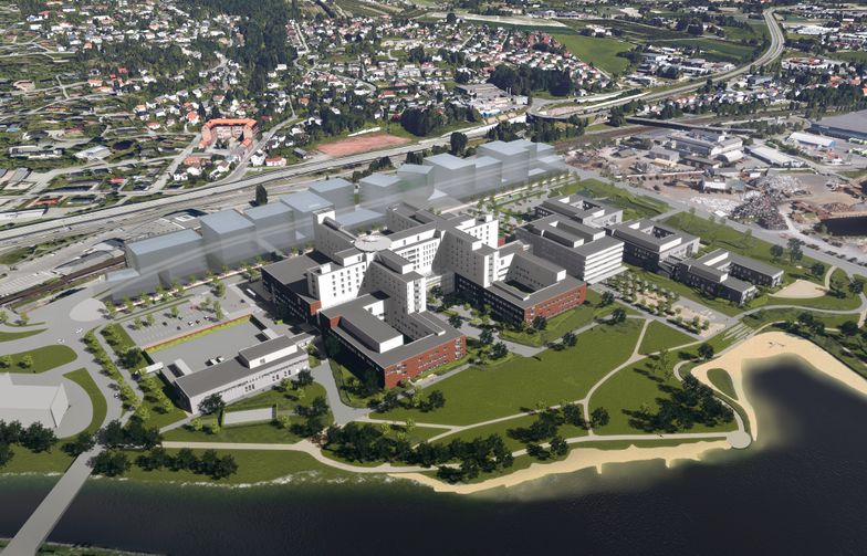 New Hospital in Drammen. Illustration:  Link Arkitektur