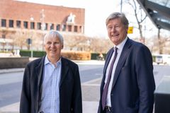 Botolf Botolfsen, partner og daglig leder, sammen med Jon Skjørshammer, partner. Foto: Thomas Brun, NTB