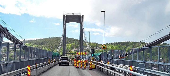 Fra 30. mai blir det ingen hindringer for trafikken over Breviksbrua. Foto: Lars Erik Hegg, Statens vegvesen.