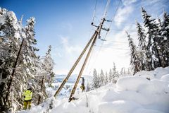 Feilretting, Øvrebø. Foto: Agder Energi Nett