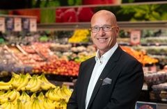 Konsernsjef i Coop Norge, Geir Inge Stokke, forteller at kjøpeutbyttet til Coops medeiere så langt i år har hatt en vekst på 15 prosent sammenlignet med samme periode i fjor. Foto: Andreas Fadum.