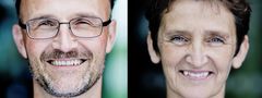 Jacob Torfing og Eva Sørensen, professorer ved Roskilde Universitet. Foto: RUC