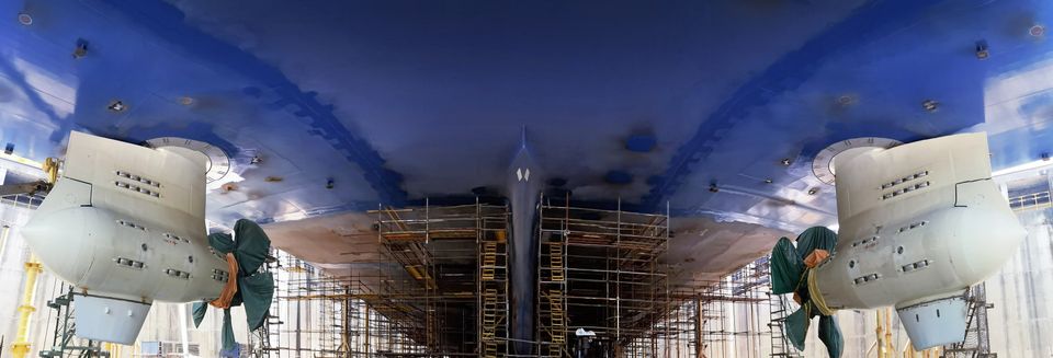 Azipod® propulsion simplifies hull construction, which lower the water resistance by eight percent