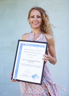 Elisabeth Ytteborg med diplomet. Foto: Joe Urrutia © Nofima.