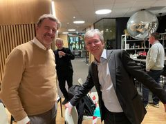 IBM adm. direktør Hans-Henrik Merckoll og Paul Chaffey. Foto: Knowit