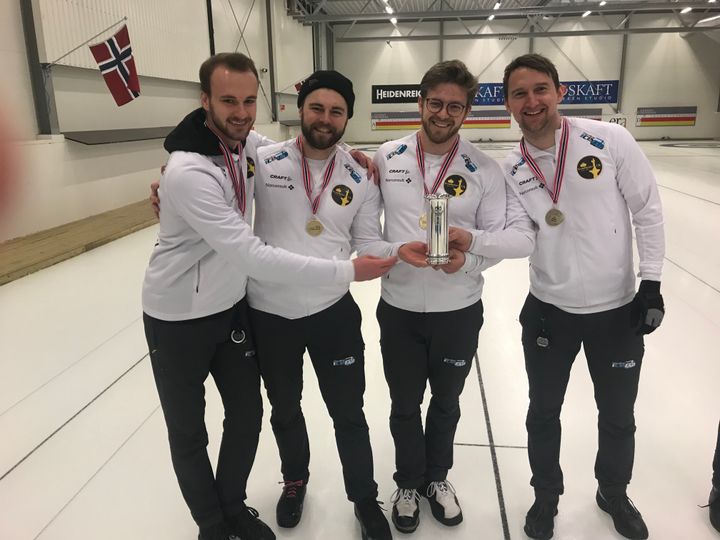 Lag Ramsfjell vant NM i Trondheim og nå skal de til VM i Las Vegas. Foto: Norges Curlingforbund