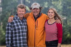 Øystein Bache, Lars Monsen, Silje Nordnes. Foto: Kim Erlandsen/NRK