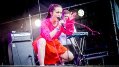 Sigrid under Øyafestivalen 2017. Foto: Tom Øverlie/NRK.