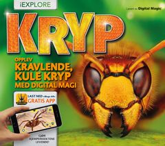 Kryp - en digitalmagi-bok. KRYP AR DIGITAL MAGI149,-ForhåndsbestillEr du klar til å vekke til live disse kule, kravlende krypene? Utforsk det ville livet på bakken. Lær utrolige fakta om insektverdenen og kom ansikt til ansikt med en gjeng av de skumleste, rareste og mest fascinerende krypdyr noensinne! Dette er en digital magi-bok. Du kan laste ned appen "iBugs AR" og se hvordan krypene ser ut. Du kan høre dem og du kan slåss med dem.