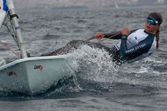 VM-HÅP: Line Flem Høst har klart OL-kravet i seiling, og er Norges fremste håp under VM i Laser Radial. (FOTO: Morten Jensen) (Free editorial rights):