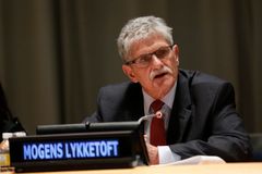 President for FNs 70. generalforsamling har vært dansken Mogens Lykketoft. Generalforsamlingens president har denne jobben i ett år. Dette bildet er fra en markering av den internasjonale kvinnedagen 2016. Foto: UN Women/Ryan Brown