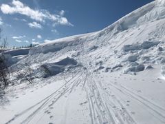 Annaskavelen i Sulitjelma. Her tar skiløpere tar en risiko. Foto: Jim Tovås Kristensen