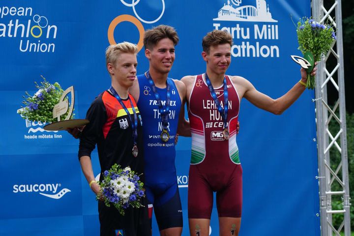Vetle Bergsvik Thorn ble europamester i Tartu 20. juli, foran Tim Hellwig, Tyskland og Csongor Lehman, Ungarn