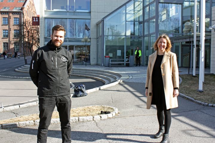 Øystein Løseth, kommersiell direktør i Wanda og Janne Herstad Salgssjef i Avantor